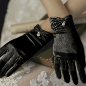 gants tinkerbell noir